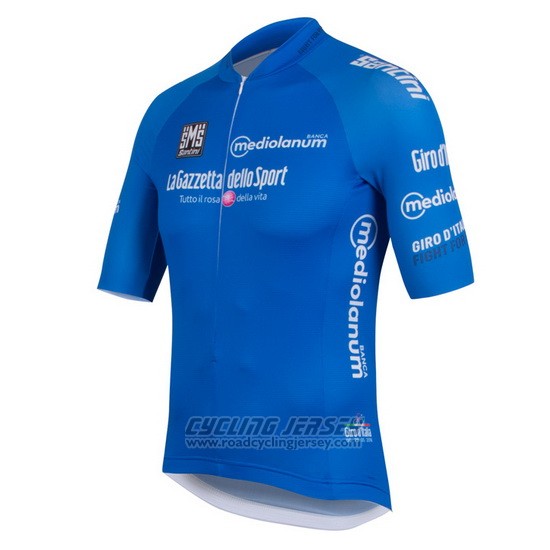 2016 Cycling Jersey Giro D'italy Blue Short Sleeve and Bib Short